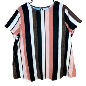 SHEIN Rolled Sleeve Top